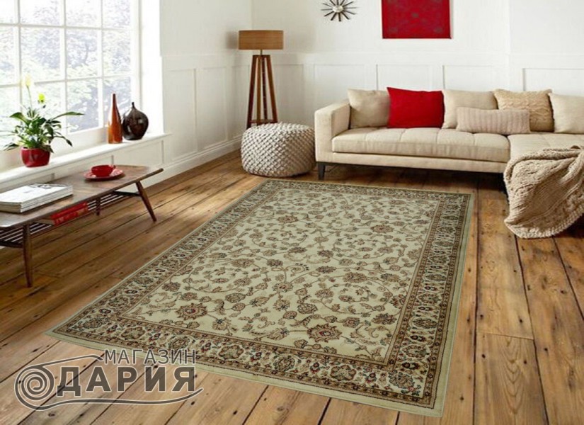 Тъкан персийски килим Blue stones 2723_cream